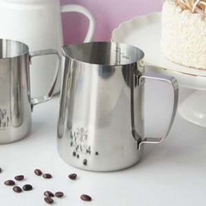 스팀 피쳐 밀크저그 대 라떼 1P 스텐 눈금 1000ml 우유 홈카페용품