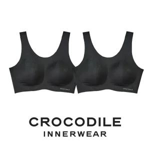 [크로커다일] 감탄브라 소프트핏 쉘론 U넥 패드일체형 브라2종 블랙 CDWBR5M04_