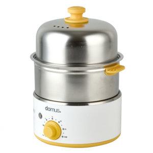 도무스 스텐 2단 계란찜기 DE-EN2185T/타이머기능 만두찜기