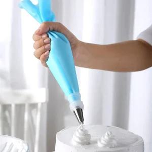 짤주머니 깍지 6종세트/모나카/베이킹/용품/라떼아트/주머니/제과/제빵/스텐/원형/재사용/쿠키/케？？