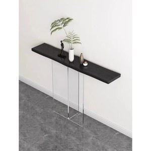 폭좁은 틈새 거실 콘솔 포인트 사이드 엔틱콘솔 우드 월넛 색상 현관장식장 미니