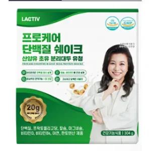 3+1 락티브 프로케어 단백질 쉐이크 산양유 초유 분리대두 유청 1216g 성분배합