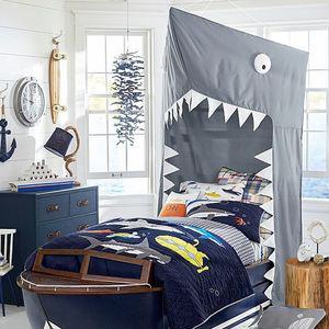 캐노피 인스폭발 어린이방 실내 오버텐트 상어 놀이방