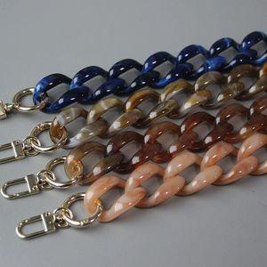 가방끈 스트랩 체인 줄 수지 탈착식 액세서 아크릴 핸드백 플라스틱 여성용 교체 가방 어깨