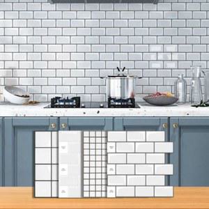 스티커타일 5세트 방유 욕실 주방 접착식 벽지 방습 방수 3D입체