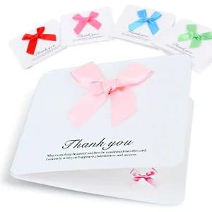 감사 리본 카드 10P - 편지 메세지 축하 스승의날 학교/메시지/엽서/세트/생일/생신/응원/칭찬/답례