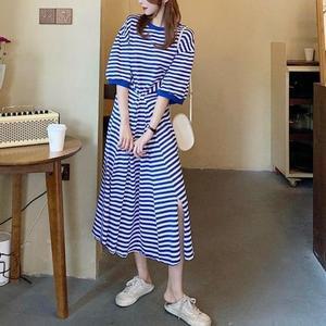 [피커]스프라이트 구제치마 여성 롱원피스 원피스 반팔