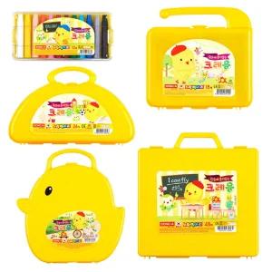 동아 손에 묻지않는 노랑병아리 크레용