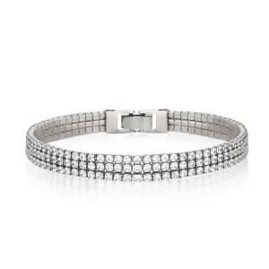 [엘르주얼리] 트리플 스톤 테니스 팔찌 ELBRBB103