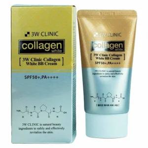 3W 콜라겐 화이트 비비크림 60g SPF50+ P+++ 피지케어 뽀송한메이크업 커버력좋은 잡티커버