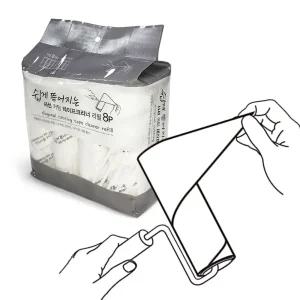 삼정131 쉽게 뜯는 사선커팅 테이프크리너 리필8개청소용클리너 강력 용클리너 먼지제거 의류용 클리너용