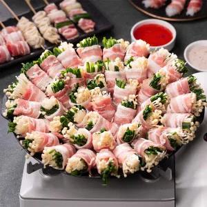 대한민국농수산 캠핑음식 삼겹 손말이고기 꼬치 구이 고기 캠핑요리 밀키트 [원산지:상세설명에 표시]