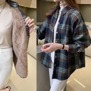 [샐리] 캐주얼퍼안감체크셔츠_I5D-CSH001