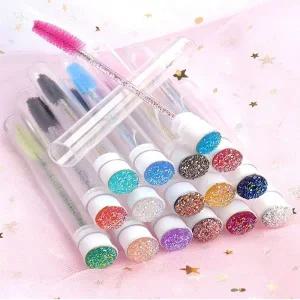 속눈썹 빗 브러쉬 10P 속눈썹펌 땅콩 마스카라 솔