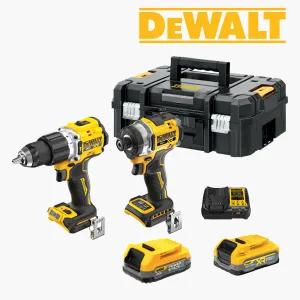 디월트 DCK2047E1S1T 충전 파워스텍 20V 1.7Ah 3.5Ah 콤보세트 (임팩트 드라이버 + 햄머드릴)