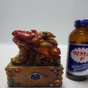 티벳 해무 조각 성주 옥쇄 높이12cm무게1.1kg 단초마을 골동품/수집품/도자기