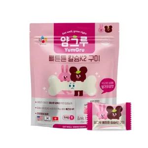 CJ 어린이 뼈건강 얌그루 뼈튼튼 칼슘K2 구미젤리 30일분, 1개