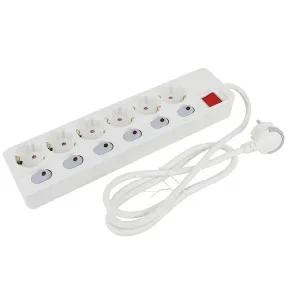 아남전자 국산 고용량 멀티탭 4000w 안전 접지 멀티 콘센트 개별스위치 6구 1.5m