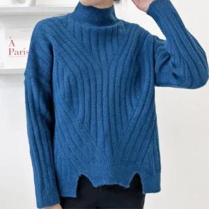 편하고 예쁜 여자겨울옷 골지 목폴라셔츠 체온유지 니트티 터틀넥티 보온효과 목티