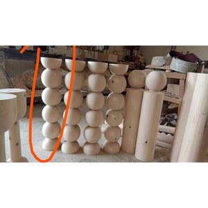 럭셔리 원목 발받침대 가구 원형 수제 장식 다리