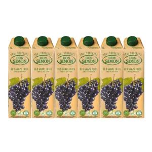 돈시몬 무설탕 NFC 착즙주스 1L 적포도주스 6개