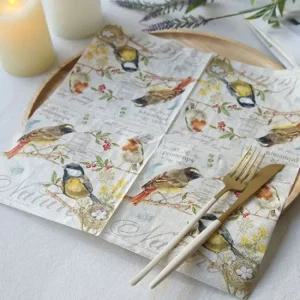 페어립 유니크 냅킨 1P 테이블 식탁 식기 매트 패드 냅킨아트 독일냅킨 냅킨그림 티매트