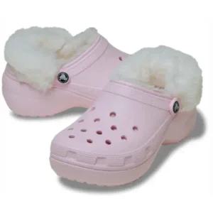 [크록스](대구신세계)클래식 플랫폼 퍼즈 라인드 클로그 212854-6ZW