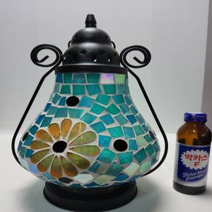 크리스탈 렌턴 높이29cm무게842g 단초마을 골동품/수집품/도자기