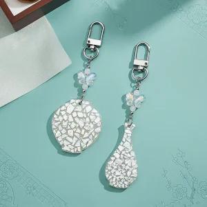 달항아리 자개 키링 만들기 DIY 키트 나전칠기 공예 전통 어르신 문화재 굿즈 선물