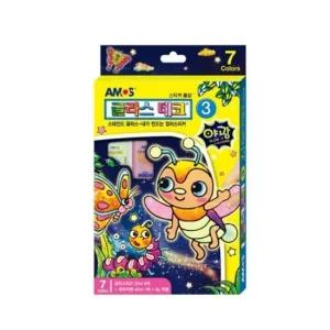 9000 글라스데코 3번 야광 미술놀이 만들기공작 촉 유아물감 어린이선물 물감놀이