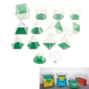 각뿔 원뿔 기둥 반구 투명입체도형 플라스틱모형 도형분류 영재교육 창의수학 교육완구 EQ