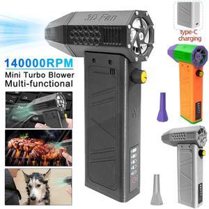 샤인트레이딩 미니 터보 제트 선풍기 폭력 선풍기 강력한 공기 송풍기 고속 덕트 140000RPM 52 m/s