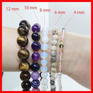 주얼리 제작용 천연 레드 가넷 스톤 비즈 라운드 루즈 스페이서 비즈 DIY 팔찌 목걸이 참 액세서리 6mm 8mm