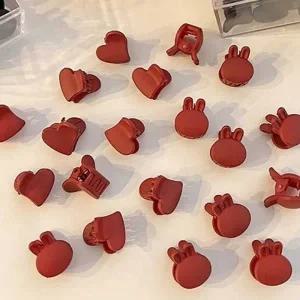 귀여운 디자인 앞머리 옆머리 잔머리 고정 미니 집게핀