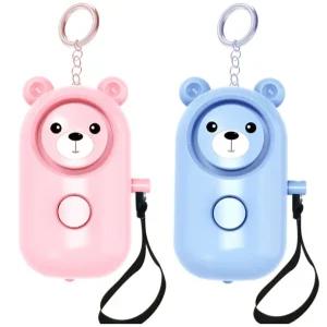 J2K 호신용 싸이렌 경보기 휴대용 위급상황 구조벨 열쇠고리