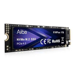 Aiive X16Plus 1TB NVMe M.2 SSD 내장 솔리드 스테이트 드라이브 PCIe 4.0 2280 읽기 속도, 노트북, PC, 게임, 비디오 편집, PS5용 최대 7450MB/s