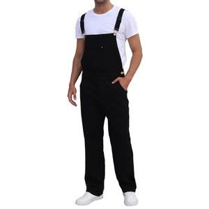 우메소울 남성 데님 빕 오버롤 패션 슬림 핏 신축성 조절 스트랩 부츠 컷 청바지 점프수트