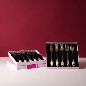 [롯데백화점]로얄알버트 100주년 디저트 커트러리-스푼포크 10P세트 전기