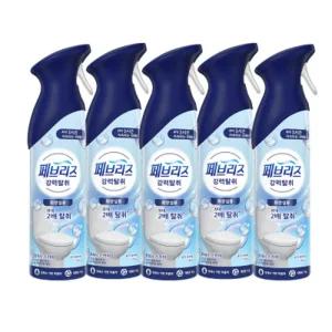 페브리즈 강력탈취 공기탈취제 화장실용 프레시 스카이 165g 5개