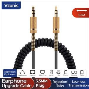 Marshall MARSHALL 스피커 남성-남성 오디오 연결 케이블 용 3.5mm 교체 AUX 릴리프 코일 헤드폰 와이어