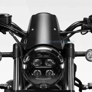 윈드스크린 혼다 호환 CMX 레블 500 cmx500 레블500 2017 - 2021 알루미늄 엑시셜 디플렉터 스크린