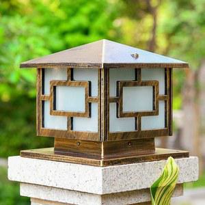 한옥 조명 태양열 전기 대문 펜션 램프 알루미늄 등불 야외 장식