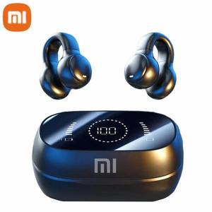 XIAOMI M47 무선 이어 버드 블루투스 헤드셋 충전 소음 감소 뼈 전도 스포츠 (마이크 포함)