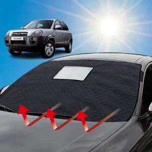 구형 투싼 차량 앞유리 커버 햇빛가리개 성에방지커버 앞창가리개 사계절용 맞춤형 자외선차단 블랙박