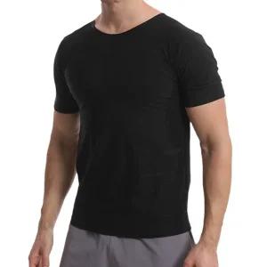 남성 발열 기능성 운동복 반팔 티셔츠땀복 여름 부분 런닝 팔뚝살 헬스 팔살빼기 관리 스포츠 상의 세트 땀