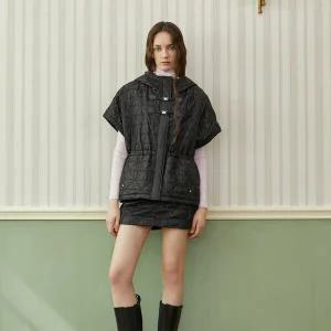 [에고이스트]허리 스트링 오버핏 퀼팅 베스트(ER4PV960)