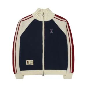 [정품] Zara x 챔피온 Champion Color Block Stripe 가디건 Navy Blue 5.0 776199