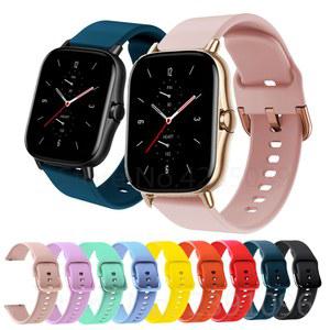 Huami Amazfit GTS 2 용 실리콘 손목 밴드 스트랩/Xiaomi Bip S/U /GTS 4 Mini 미니 스마트 시계 스포츠 팔찌