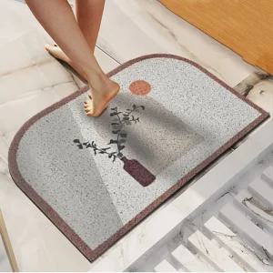 화초 코일 발매트 2P 뽀송뽀송 물기 발 닦기 간편세척 발판 현관매트 욕실