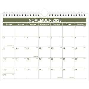 캘린더 2025-2026 - 2025년 11월부터 2027년 6월까지 월 2025-2026, 집/사무실용 나선형 바인딩 벽걸이 202